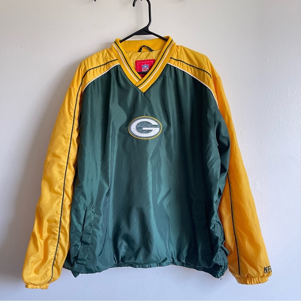 NFL Packers pullover jacket lightweight coat Unisex XL packer windbreaker
